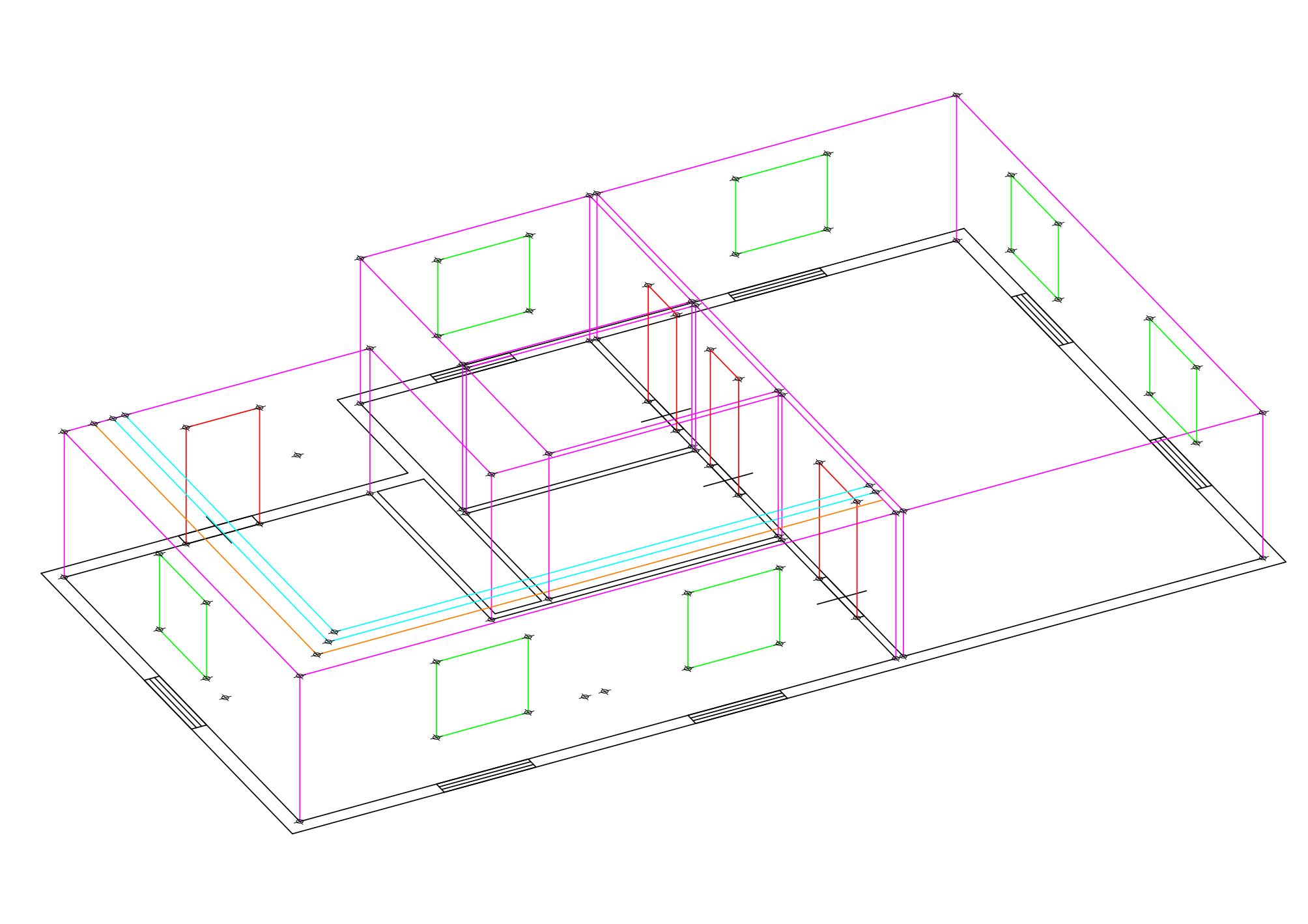 3D isometric view of the measured unit